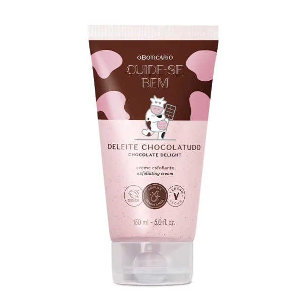 Creme Esfoliante Corporal Cuide-se Bem Deleite Chocolatudo, 150ml