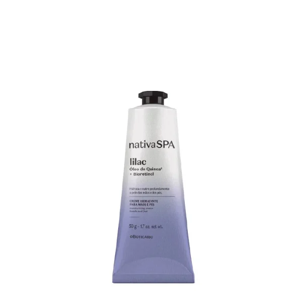 Creme Hidratante Para Mãos e Pés Nativa SPA Lilac, 50g